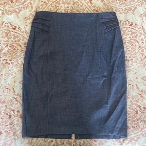 Express Denim Pencil Skirt